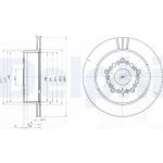 Delphi BG3617 Bremsscheibe Delphi BG3617 Bremsscheibe