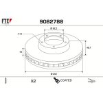 Bremsscheibe 9082788 Bremsscheibe 9082788