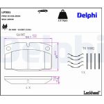 Delphi LP581 Bremsbelagsatz, Scheibenbremse Delphi LP581 Bremsbelagsatz, Scheibenbremse
