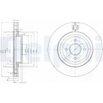 Delphi BG3852 Bremsscheibe Delphi BG3852 Bremsscheibe