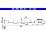 Bremsschlauch 24.5143-0654.3