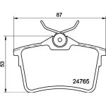 Bremsbelagsatz, Scheibenbremse 8DB 355 014-081
