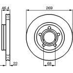 Bremsscheibe 0 986 478 574 Bremsscheibe 0 986 478 574
