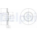 Delphi BG3421C Bremsscheibe Delphi BG3421C Bremsscheibe