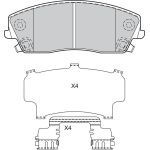 Valeo 601032 Bremsbelagsatz, Scheibenbremse Valeo 601032 Bremsbelagsatz, Scheibenbremse