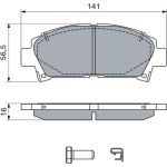BOSCH 0 986 424 799 Bremsbelagsatz, Scheibenbremse BOSCH 0 986 424 799 Bremsbelagsatz, Scheibenbremse