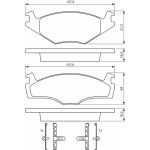 BOSCH 0 986 468 873 Bremsbelagsatz, Scheibenbremse BOSCH 0 986 468 873 Bremsbelagsatz, Scheibenbremse