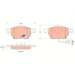TRW GDB1049 Bremsbelagsatz, Scheibenbremse COTEC