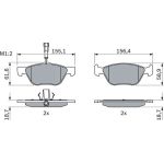BOSCH 0 986 494 004 Bremsbelagsatz, Scheibenbremse BOSCH 0 986 494 004 Bremsbelagsatz, Scheibenbremse