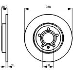 BOSCH 0 986 479 252 Bremsscheibe
