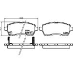 Bremsbelagsatz, Scheibenbremse 8DB 355 014-001