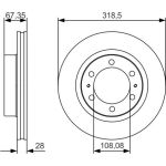 BOSCH 0 986 479 R46 Bremsscheibe BOSCH 0 986 479 R46 Bremsscheibe