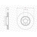 Bremsscheibe DDF2888C