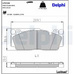 Delphi LP3156 Bremsbelagsatz, Scheibenbremse Delphi LP3156 Bremsbelagsatz, Scheibenbremse