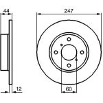 BOSCH 0 986 478 729 Bremsscheibe