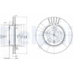 Delphi BG2623 Bremsscheibe Delphi BG2623 Bremsscheibe