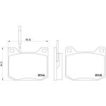 Brembo P 61 004 Bremsbelagsatz, Scheibenbremse PRIME LINE