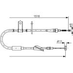 BOSCH 1 987 477 771 Seilzug, Feststellbremse BOSCH 1 987 477 771 Seilzug, Feststellbremse