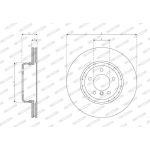 Ferodo DDF1811VC-1 Bremsscheibe PREMIER Ferodo DDF1811VC-1 Bremsscheibe PREMIER