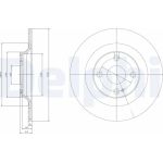 Delphi BG3967 Bremsscheibe Delphi BG3967 Bremsscheibe