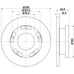 Bremsscheibe 8DD 355 113-811