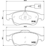 Bremsbelagsatz, Scheibenbremse 8DB 355 015-521 Bremsbelagsatz, Scheibenbremse 8DB 355 015-521