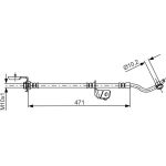 BOSCH 1 987 481 716 Bremsschlauch BOSCH 1 987 481 716 Bremsschlauch