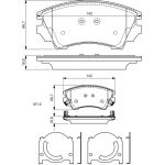 BOSCH 0 986 494 275 Bremsbelagsatz, Scheibenbremse