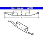 Feder, Bremssattel 11.8116-0066.1 Feder, Bremssattel 11.8116-0066.1