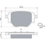 Bremsbelagsatz, Scheibenbremse 0 986 424 988 Bremsbelagsatz, Scheibenbremse 0 986 424 988