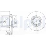 Delphi BG2533 Bremsscheibe Delphi BG2533 Bremsscheibe