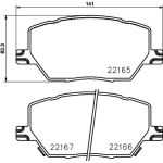 Bremsbelagsatz, Scheibenbremse 8DB 355 024-711 Bremsbelagsatz, Scheibenbremse 8DB 355 024-711
