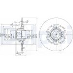 Delphi BG2638 Bremsscheibe Delphi BG2638 Bremsscheibe