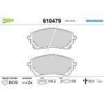 Valeo 610479 Bremsbelagsatz, Scheibenbremse E-PERFORMANCE