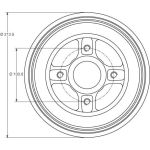 Bremstrommel DB4214MR