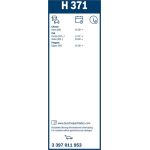 BOSCH H 371 Scheibenwischer Rear 3 397 011 953