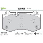 Valeo 598995 Bremsbelagsatz, Scheibenbremse Valeo 598995 Bremsbelagsatz, Scheibenbremse