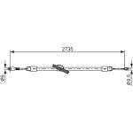 BOSCH 1 987 477 845 Seilzug, Feststellbremse BOSCH 1 987 477 845 Seilzug, Feststellbremse