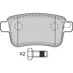 Valeo 601011 Bremsbelagsatz, Scheibenbremse