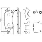 BOSCH 0 986 494 320 Bremsbelagsatz, Scheibenbremse BOSCH 0 986 494 320 Bremsbelagsatz, Scheibenbremse