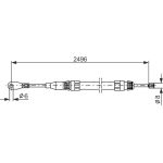 BOSCH 1 987 477 306 Seilzug, Feststellbremse BOSCH 1 987 477 306 Seilzug, Feststellbremse