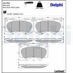 Delphi LP1782 Bremsbelagsatz, Scheibenbremse
