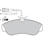 Bremsbelagsatz, Scheibenbremse 598800 Bremsbelagsatz, Scheibenbremse 598800