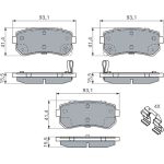 Bremsbelagsatz, Scheibenbremse 0 986 494 887 Bremsbelagsatz, Scheibenbremse 0 986 494 887