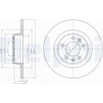 Delphi BG4301 Bremsscheibe Delphi BG4301 Bremsscheibe