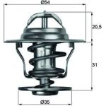 Thermostat, Kühlmittel TX 13 71D