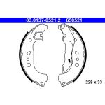 ATE 03.0137-0521.2 Bremsbackensatz ATE 03.0137-0521.2 Bremsbackensatz