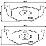 Hella 8DB 355 021-531 Bremsbelagsatz, Scheibenbremse Hella 8DB 355 021-531 Bremsbelagsatz, Scheibenbremse