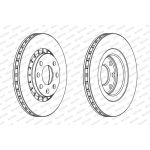 Ferodo DDF206C Bremsscheibe PREMIER Coat+ disc Ferodo DDF206C Bremsscheibe PREMIER Coat+ disc