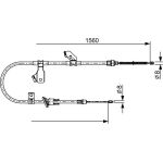 BOSCH 1 987 482 626 Seilzug, Feststellbremse BOSCH 1 987 482 626 Seilzug, Feststellbremse